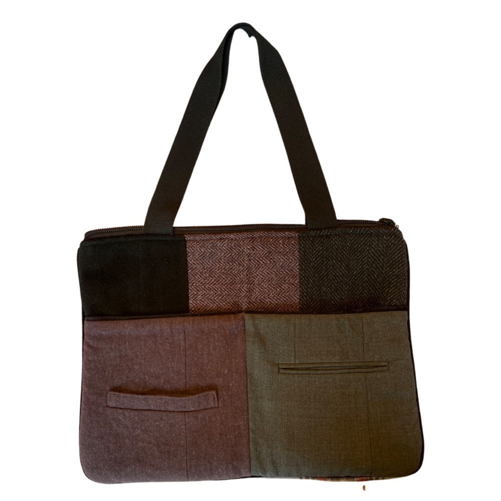 Baabaazuzu Up-cycled Zippered Laptop / tote Bag